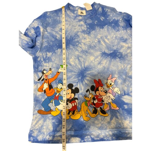 Disney World Mickey + Friends Shirt Celebration Crew Blue Tie-Dye Unisex Size S - Picture 5 of 7